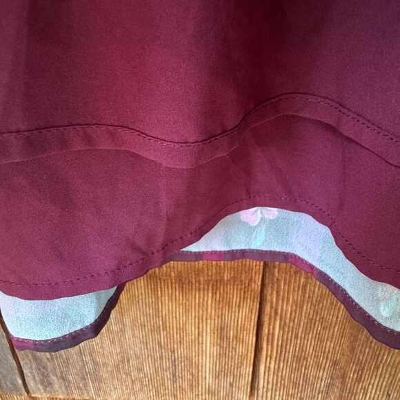 ModCloth Joyful Poise Short Sleeve Floral Plaid Belted Dress in Women's 2X - Picture 10 of 11